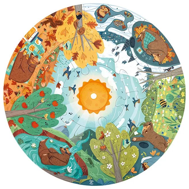 Puzzle - štyri ročné obdobia - 16 ks