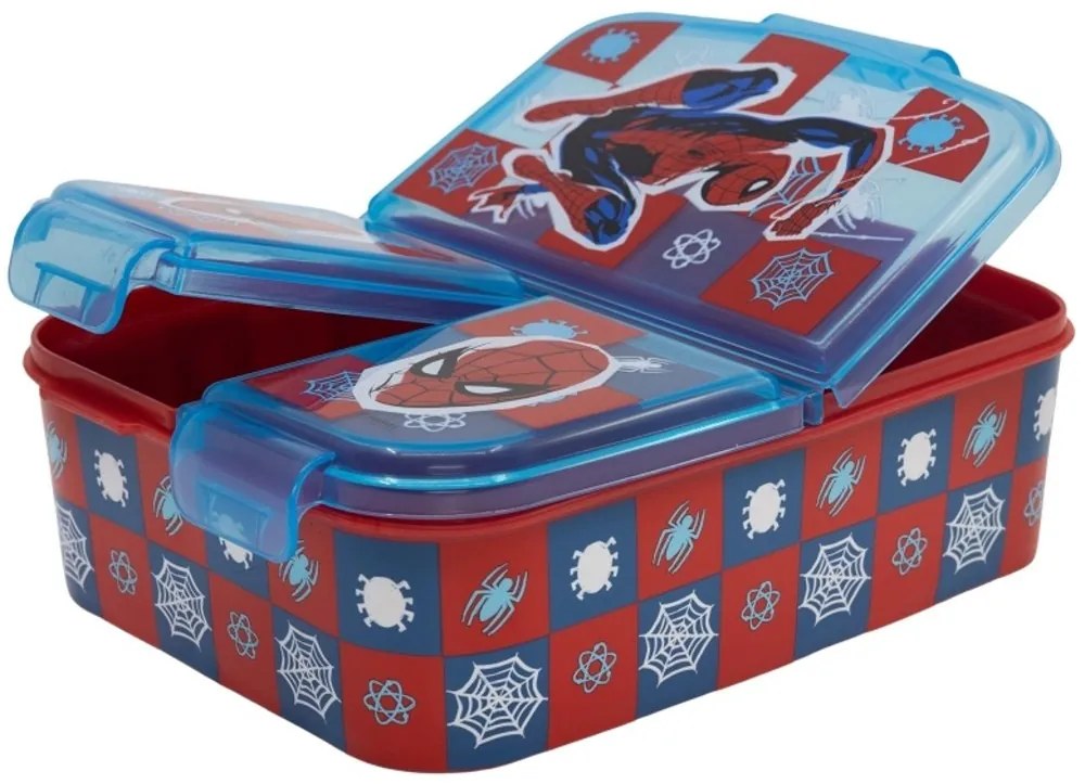 Multibox na desiatu Spiderman Arachnid s 3 priehradkami