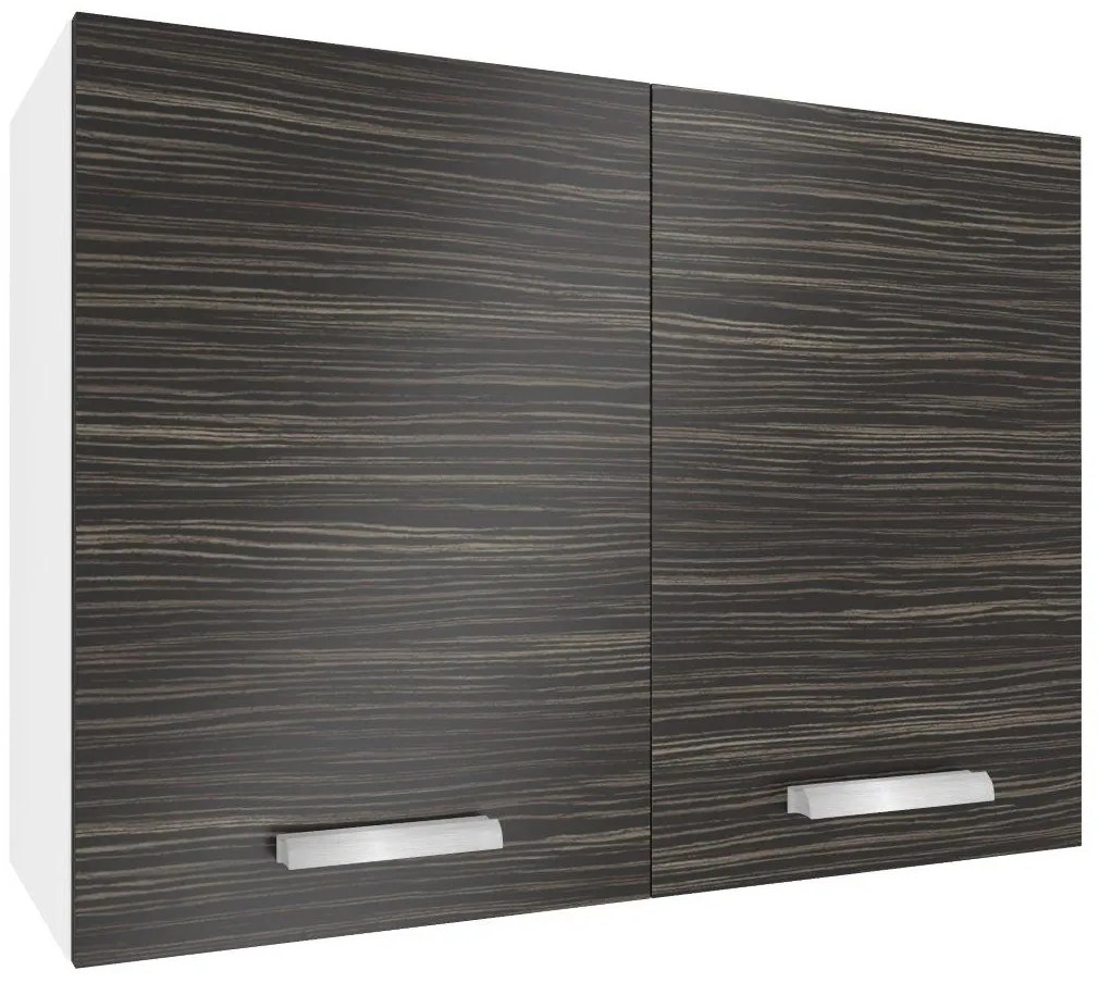 Kuchynská skrinka Belini horná 80 cm eben kráľovský TOR SG80/1/WT/HK/0/T