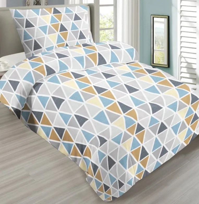 Mikroplyšové obliečky Triangel 200x140cm+90x70cm TiaHome