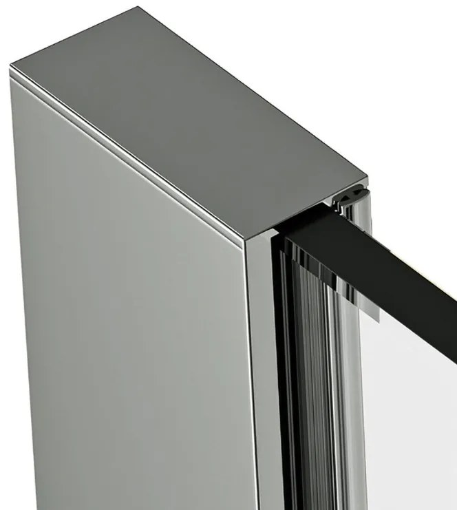 Erga Paris, U-profilová lišta pre sprchové zásteny s hrúbkou skla 8mm, dĺžka 200cm, chrómová, ERG-V02-PARIS-PROFILE-CR