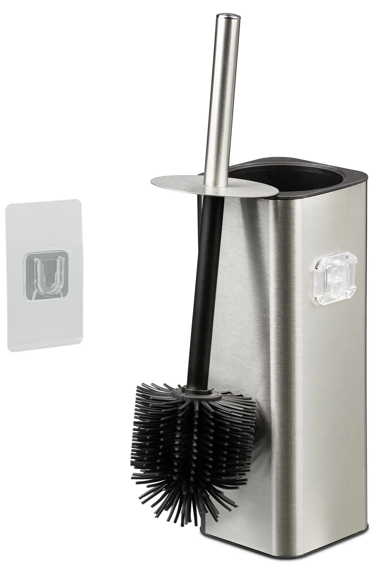 Nástenná toaletná kefa RD51574, strieborná