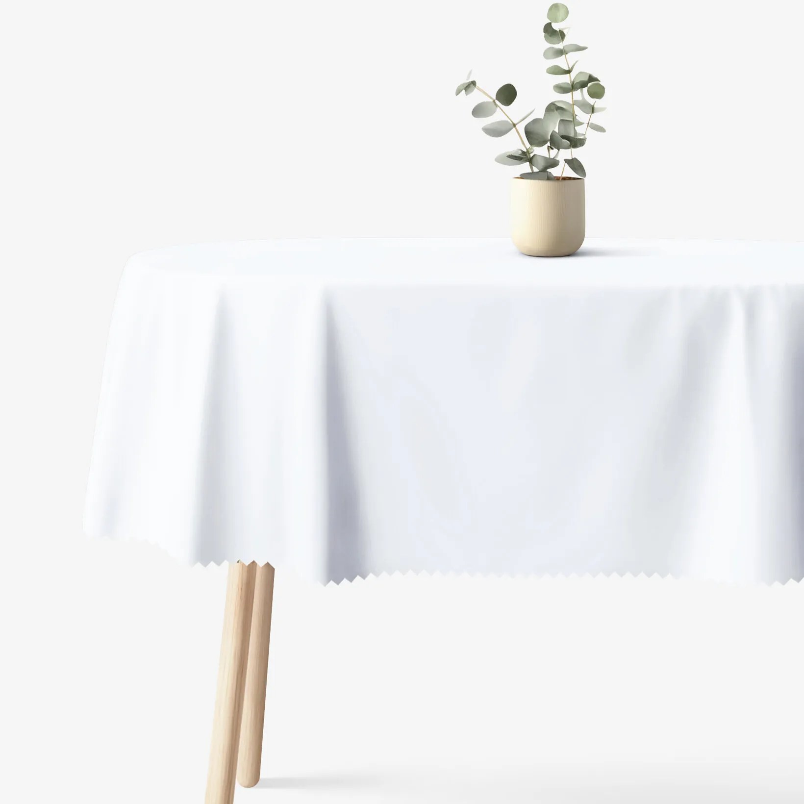 Goldea oválny teflónový obrus - biely 120 x 160 cm