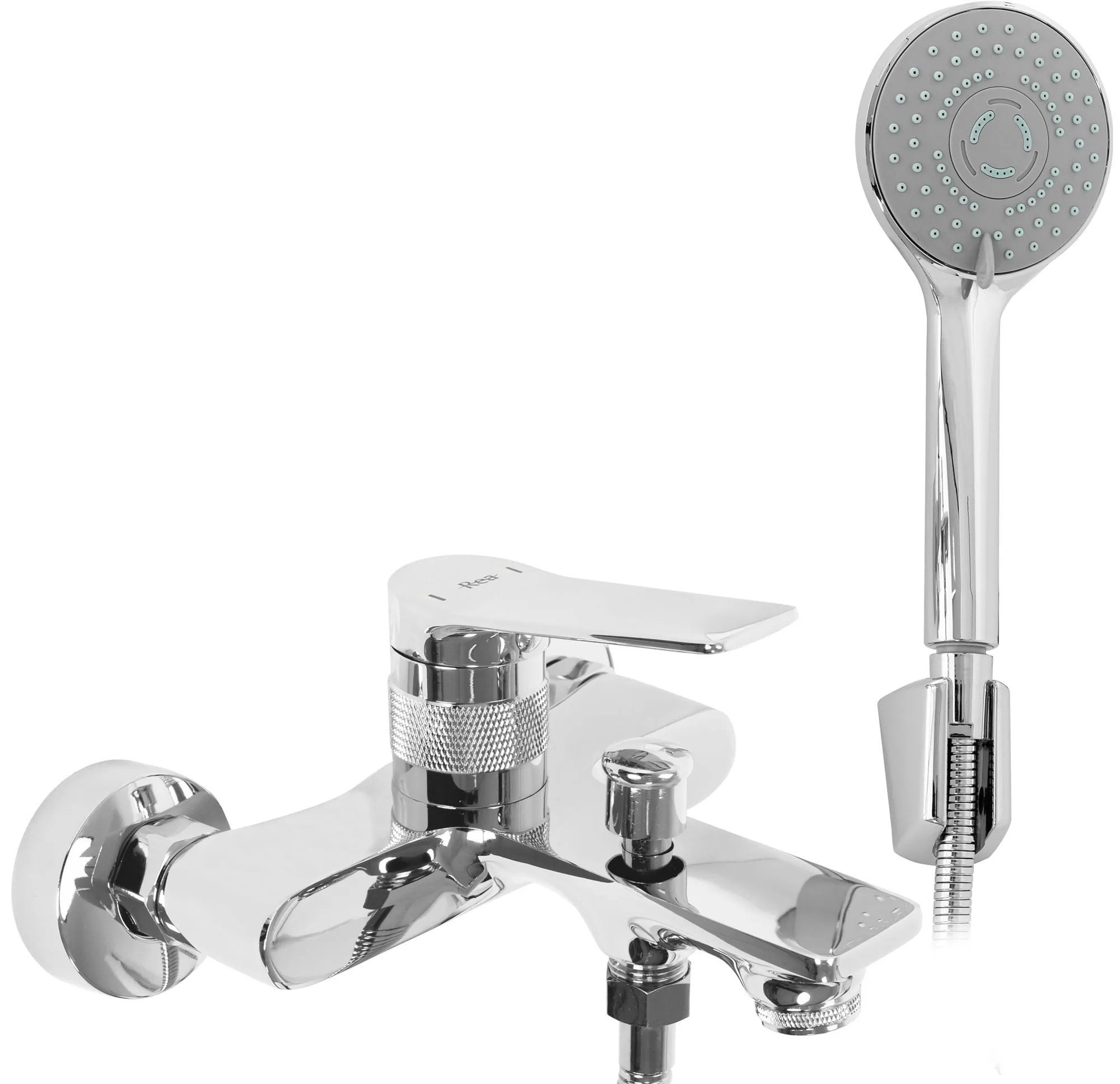 Rea Viral, vaňová batéria s ručnou sprchovou súpravou, chrómová, REA-B2021