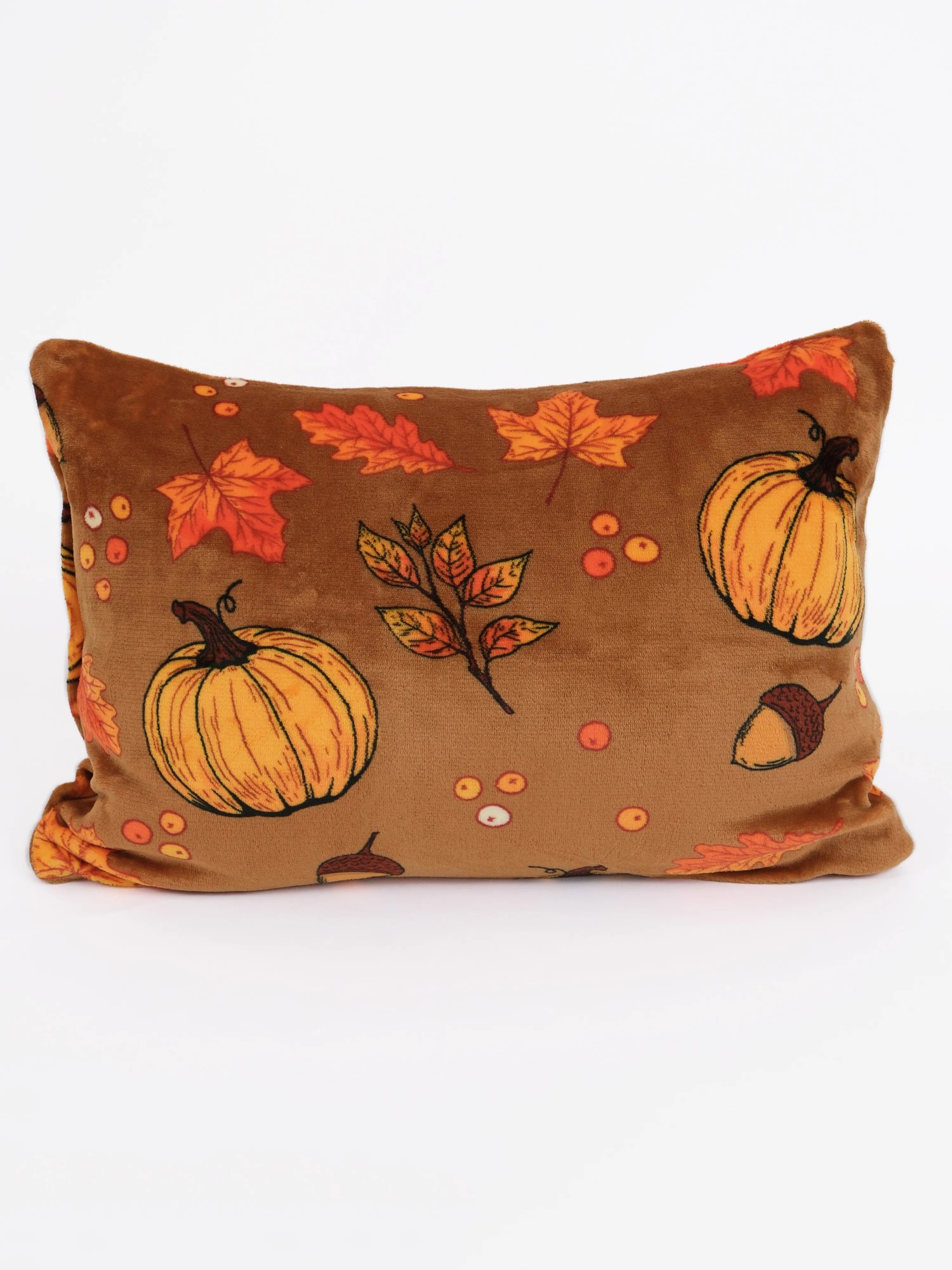 Obliečka na vankúš mikroplyš 40 × 60 cm – Tekvicové kúzlo