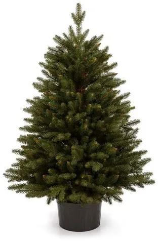 Umelý vianočný stromček v kvetináči 3D Smrek Alpský 80cm