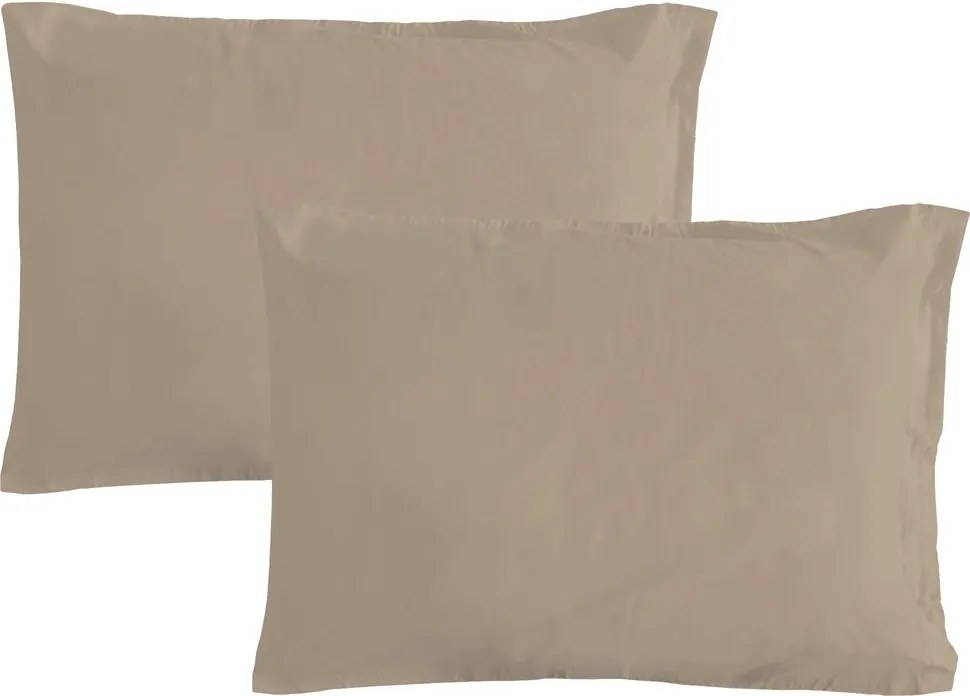 Gipetex Natural Dream Obliečka na vankúš talianskej výroby 100% bavlna - 2 ks tortora - 2 ks 50x70 cm