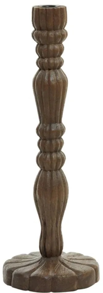 Drevený svietnik na úzku sviečku Jeraldo - Ø 16*45 cm