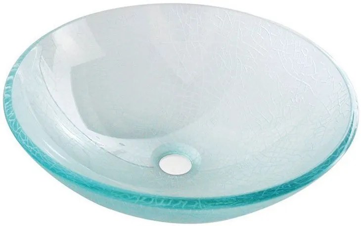 Sapho Sapho, ICE sklenené umývadlo priemer 42 cm, 2501-04