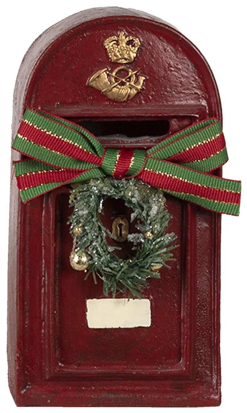 Dekorace poštovní schránka s věncem - 8*6*15 cm Dekorace poštovní schránka s věncem - 8*6*15 cm