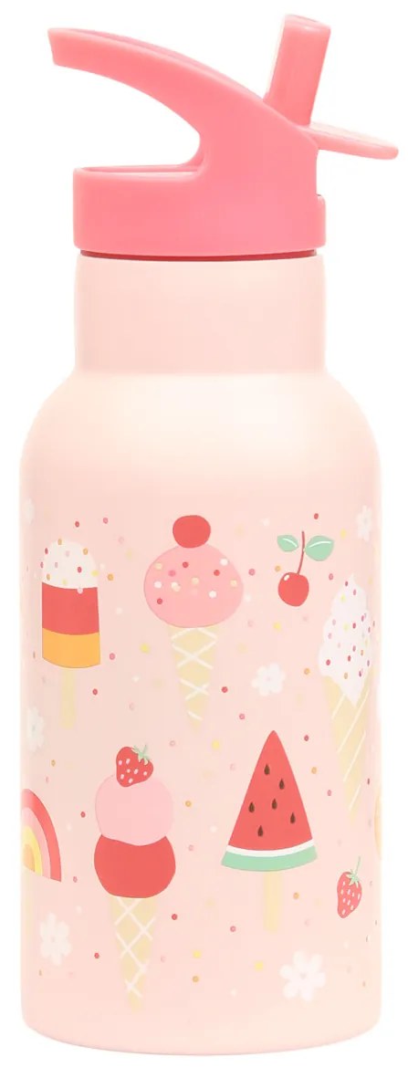 A Little Lovely Company - antikorová fľaša na pitie, 350 ml - zmrzlina