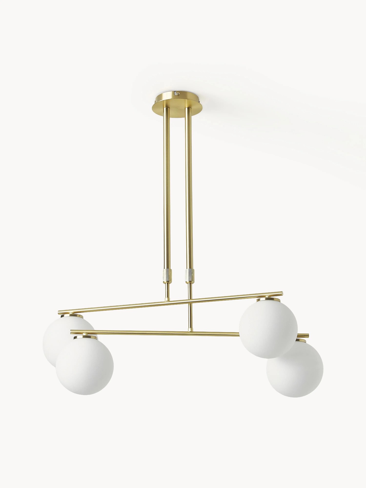 Závesné svietidlo z opálového skla Atlanta