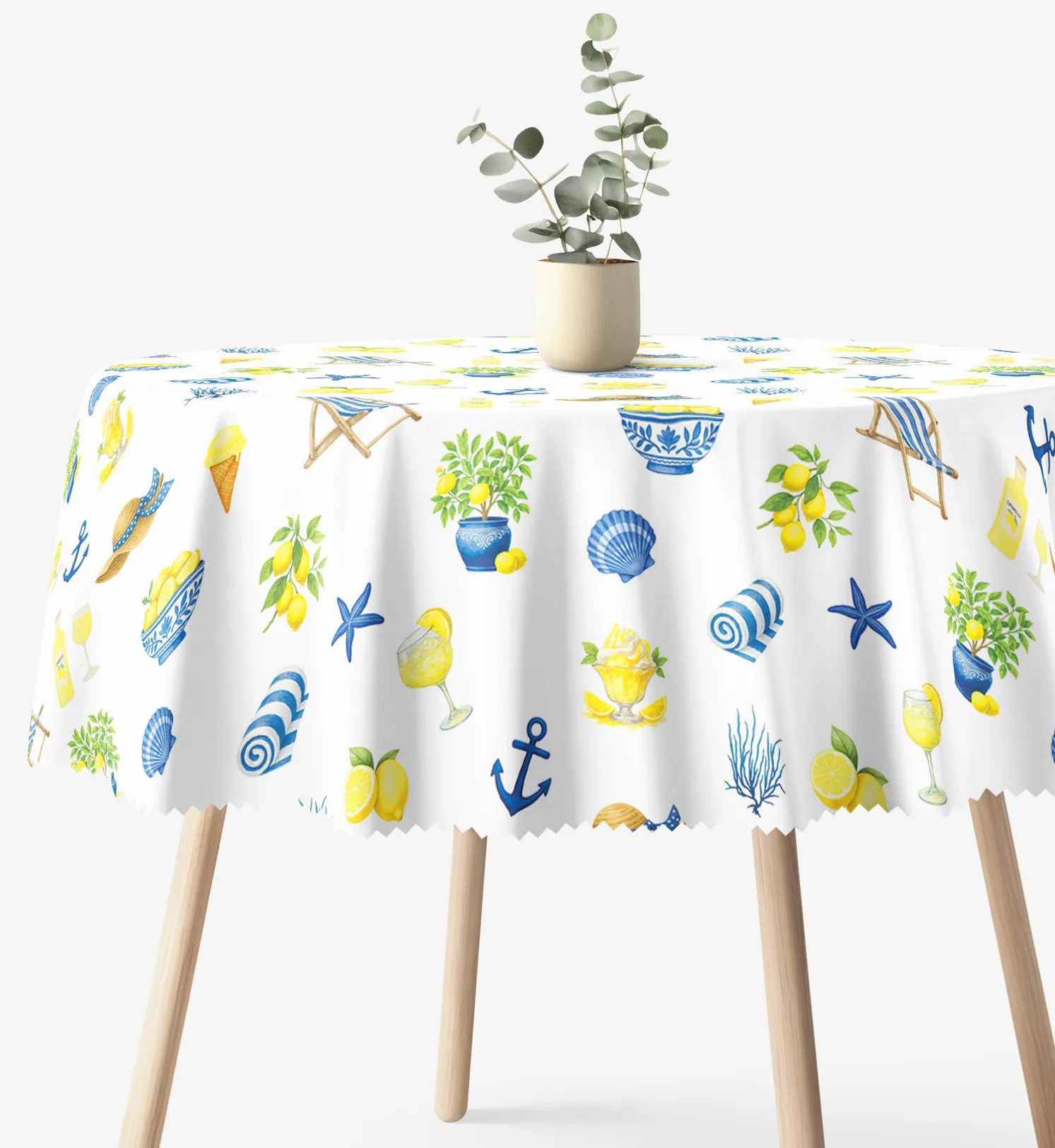 Goldea okrúhly teflónový obrus - talianske leto Ø 100 cm