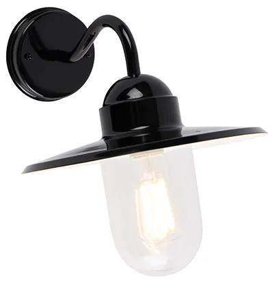 Moderná vonkajšia nástenná lampa čierna IP44 - Kansas