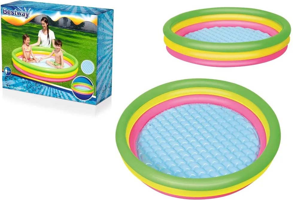 Nafukovací bazén Rainbow 152 cm x 30 cm Bestway 51103