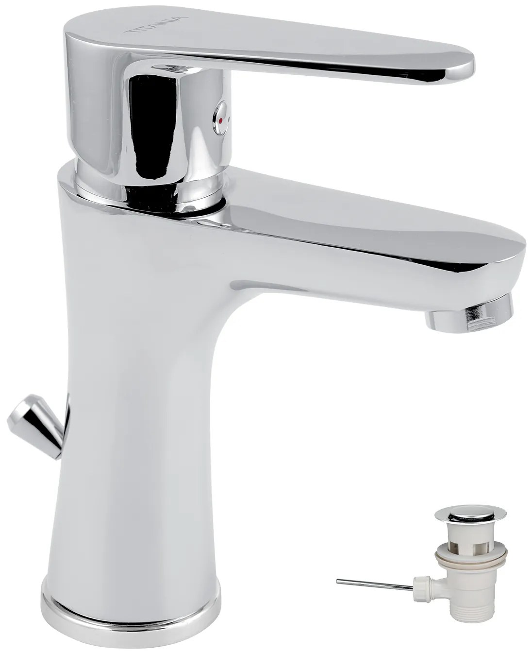 Novaservis Titania Fresh, umývadlová batéria s výpusťou, chrómová, 96001,0