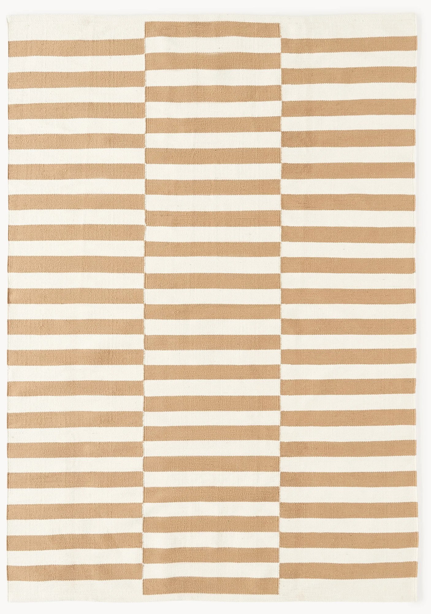 Ručne tkaný pruhovaný kelímový koberec Donna