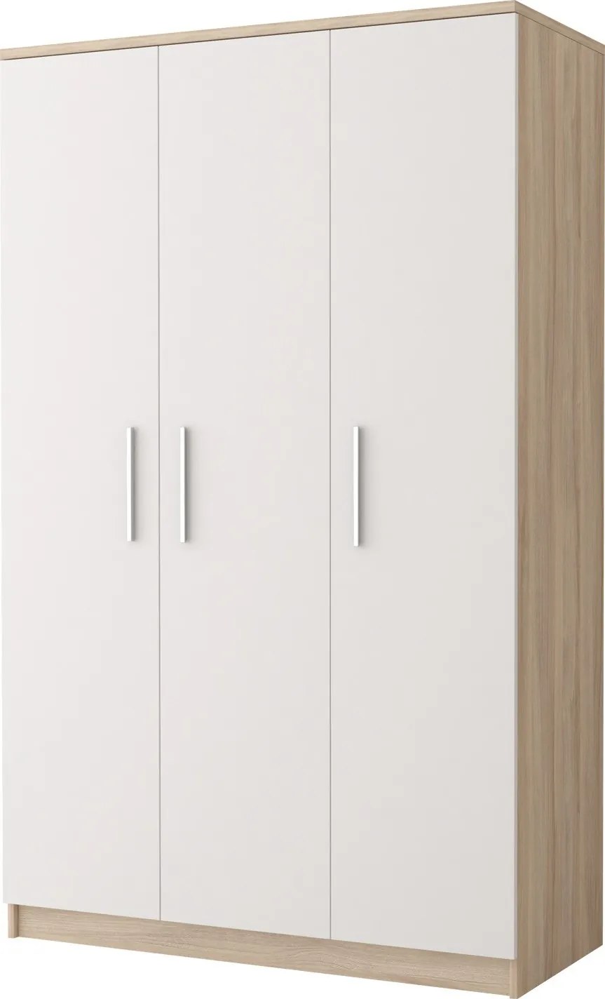 Šatníková skriňa ORVILLE 2 - dub sonoma/biela