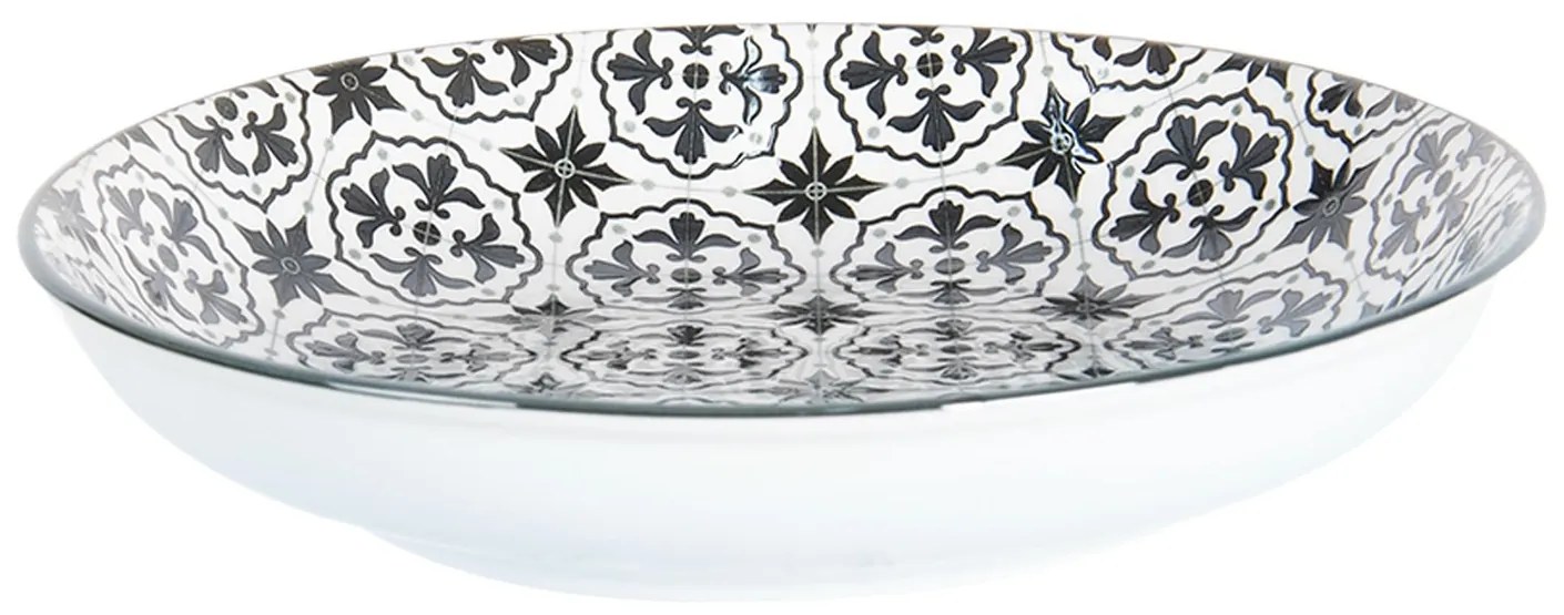 Čierny hlboký tanier Blackor - Ø 20 * 4 cm