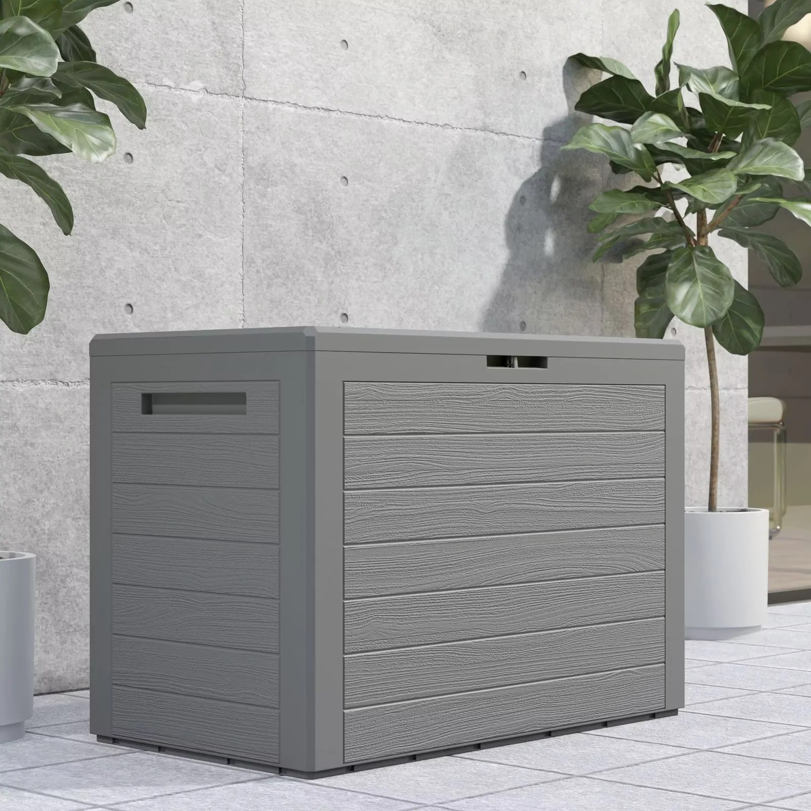 InternetovaZahrada Úložný box Lille 190 L - šedý