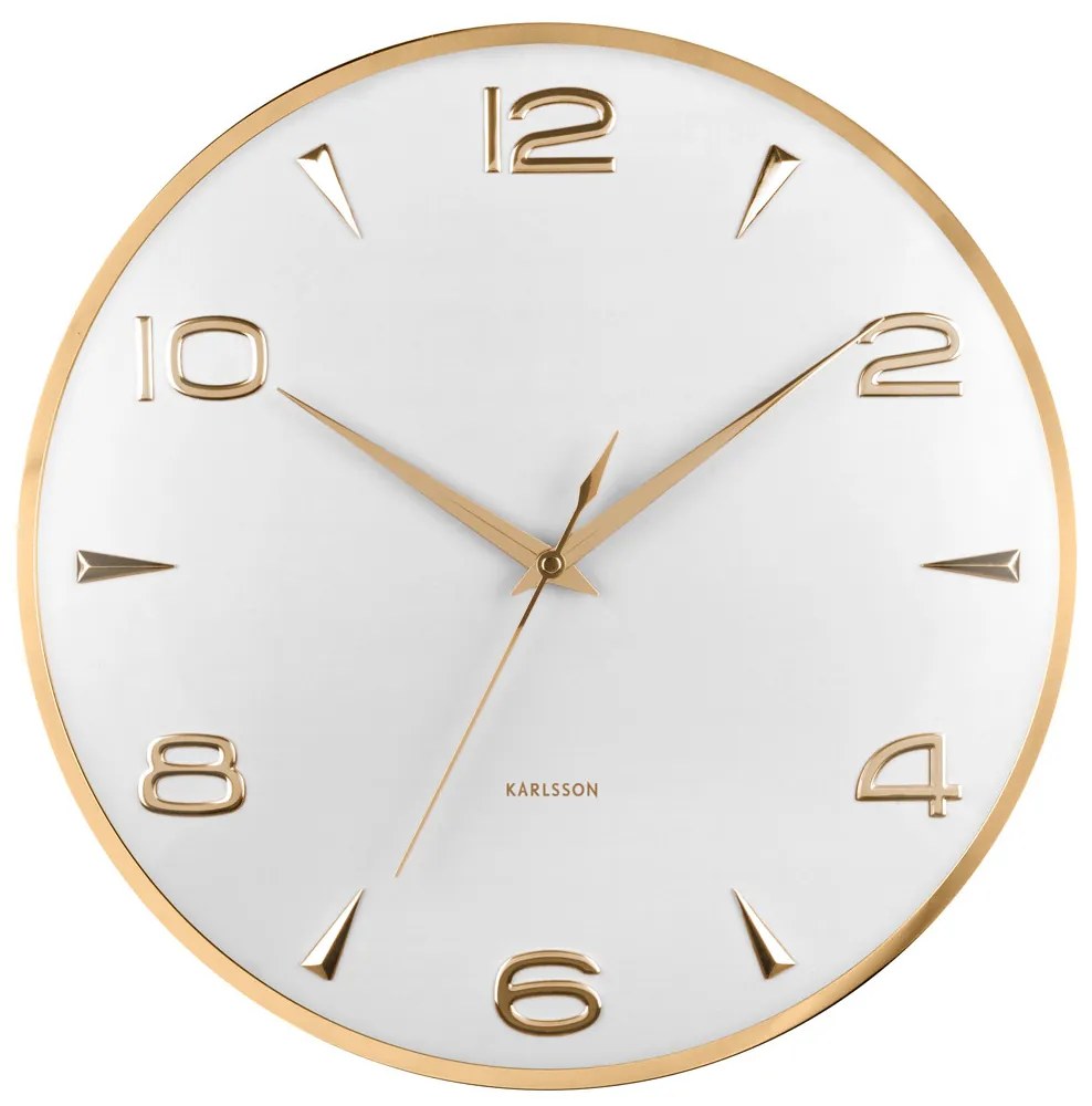 Nástenné hodiny Karlsson KA6017WH, 41cm