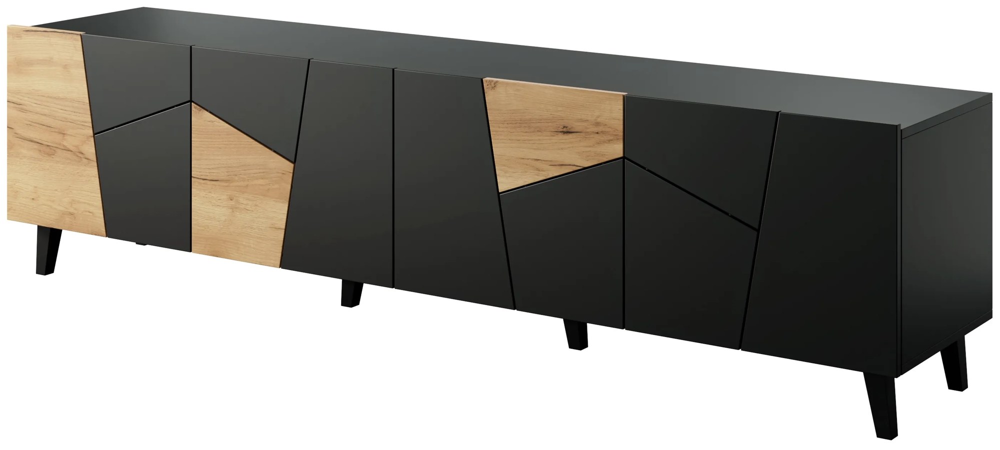 Cama TV stolík Etna - čierna/dub