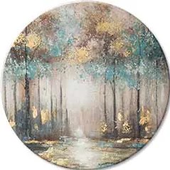 Okrúhle obrazy s akrylom Tajomstvá zlatého rána