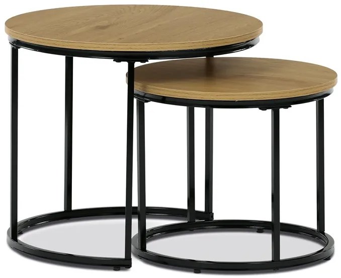 Autronic BONTEC Odkladací stolík 53x53cm, mdf, divoký dub, CT-G1145 OAK Farba: Prírodné