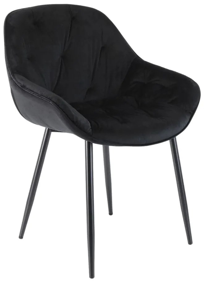 Jedálenská stolička Cornelia, čierna