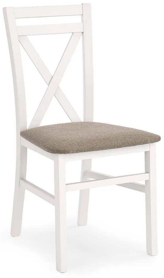 Jedálenská stolička Darius, sivá / biela