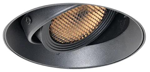 Moderné zapustené bodové svetlo čierne GU10 AR70 okrúhle bez rámu - Oneon Honey