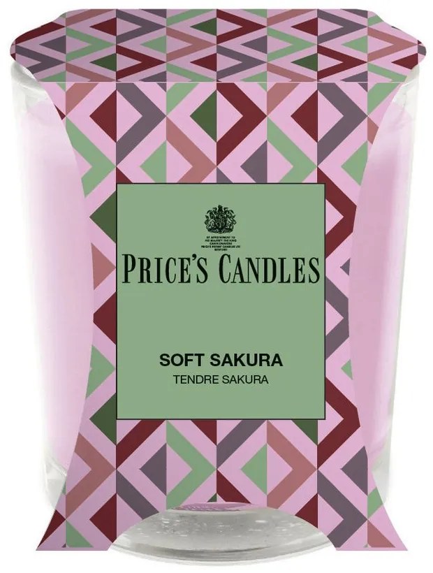 Price´s Price's vonná svíčka ve skle Soft Sakura - hoření 45h