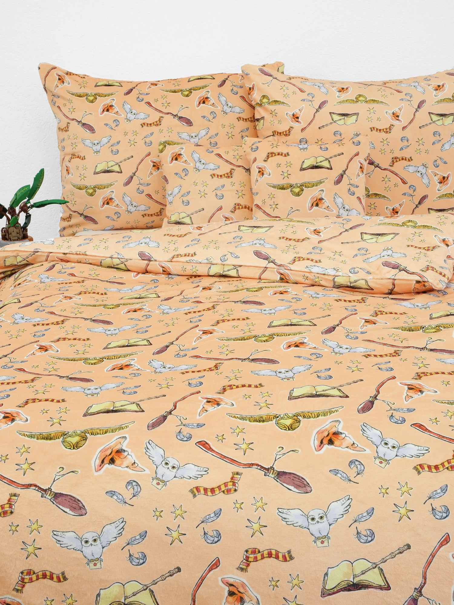 Obliečky mikroplyš Harry Potter - Marhuľová