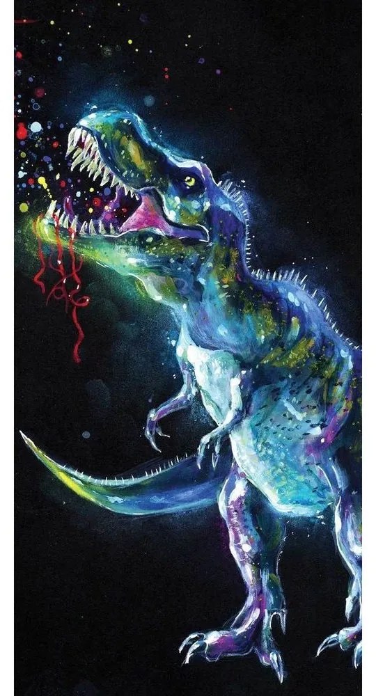 Jerry Fabrics Detská osuška s potlačou - Dinosaurus | 70 x 140 cm