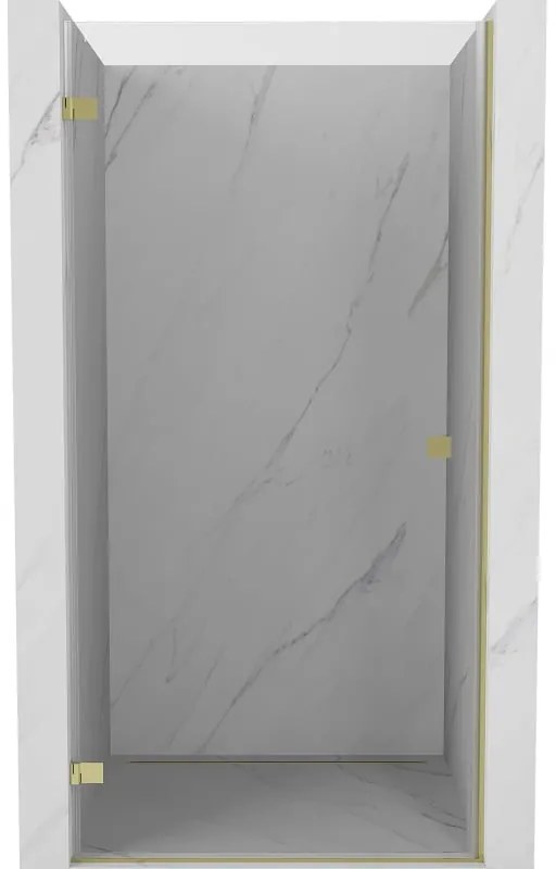 Mexen, Mexen Lunar-B Otočné ľavé sprchové dvere 95 cm, transparentné, zlaté - 832-095-000-50-00-L