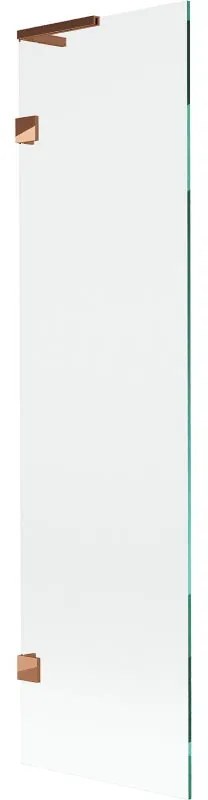 Mexen, Mexen Lunar L 1-krídlová vaňová zástena 50 x 150 cm, transparentná, ružové zlato - 897L-050-000-60-00