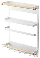 Veľký magnetický držiak Yamazaki Tosca Magnetic Side Rack, široký / biely
