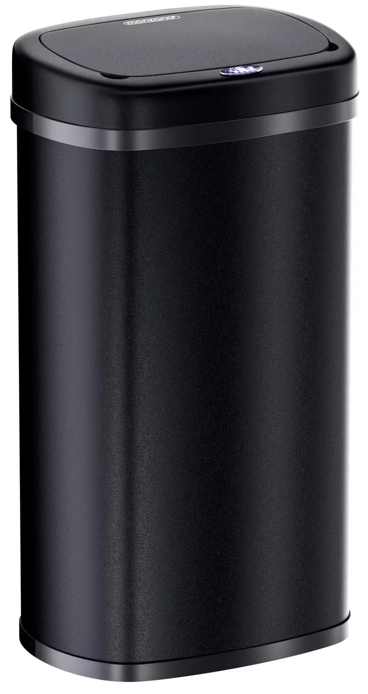 InternetovaZahrada Bezdotykový hranatý odpadkový kôš s USB 58 L - čierny