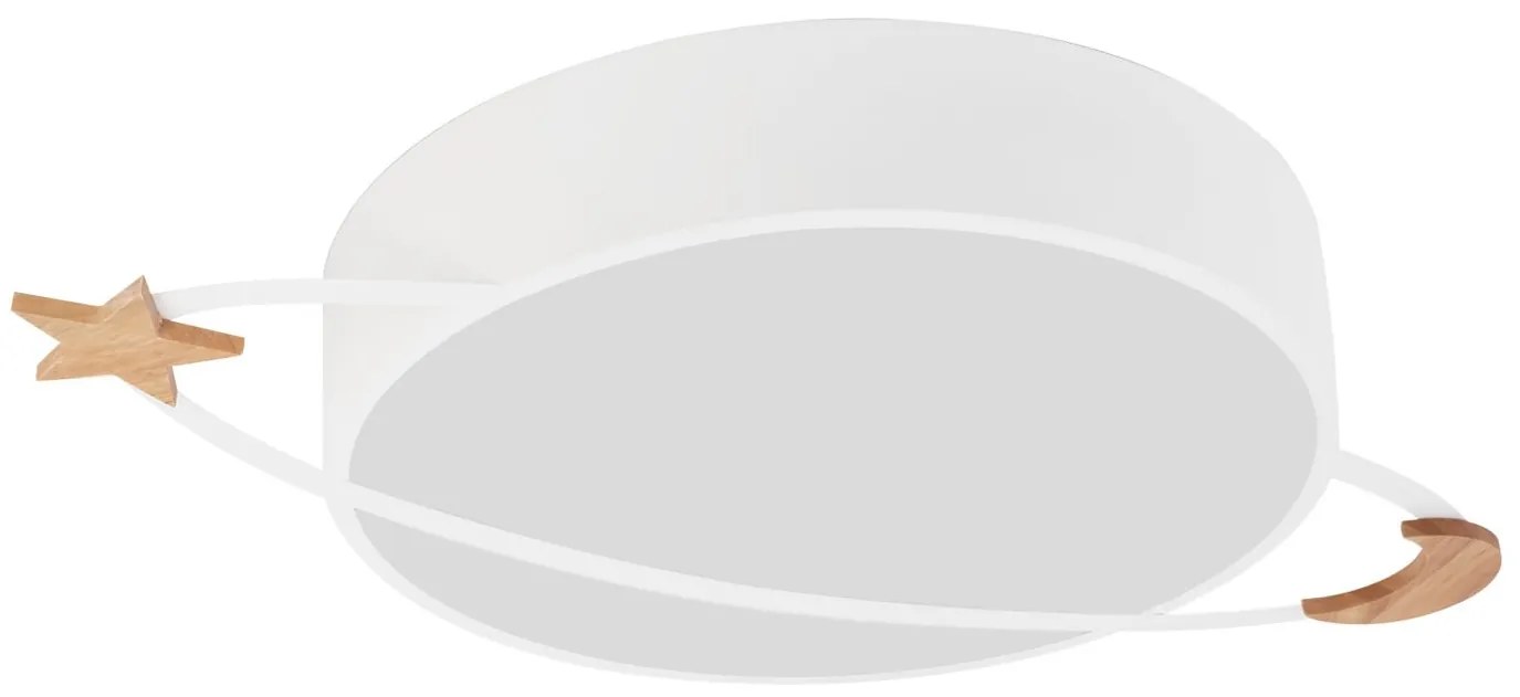 Toolight - Stropná lampa Moon White E27 60W APP865-C, biela, OSW-06886