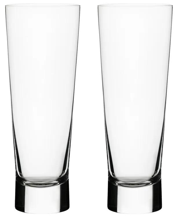 Poháre na pivo Aarne 0,38l, 2ks, číre