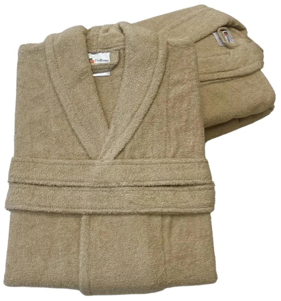 Froté deluxe unisex župan Béžový TiaHome - S/M