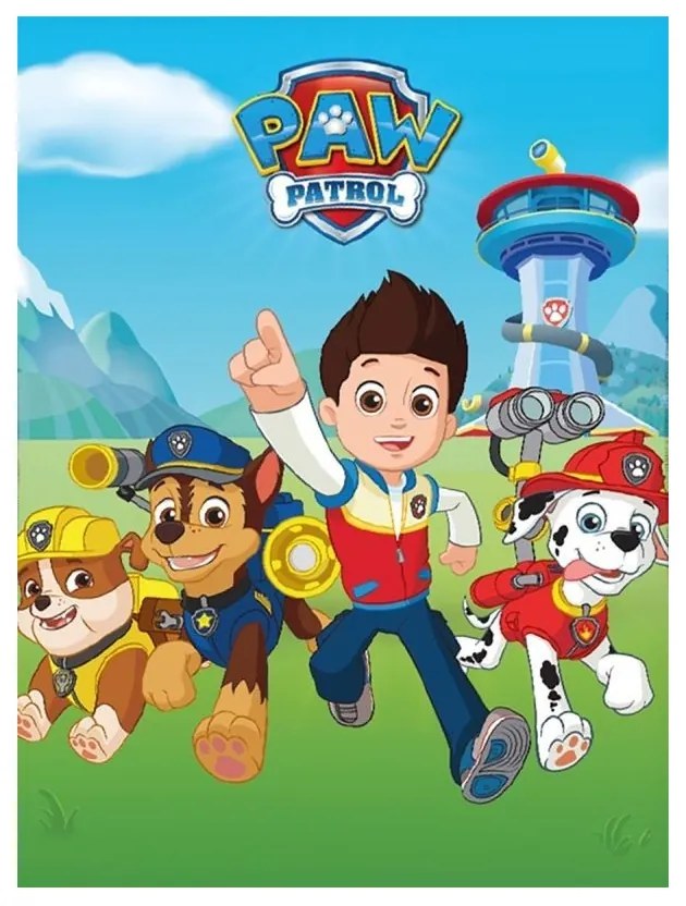 Detská fleecová deka Labková Patrola 100x140 cm FARO