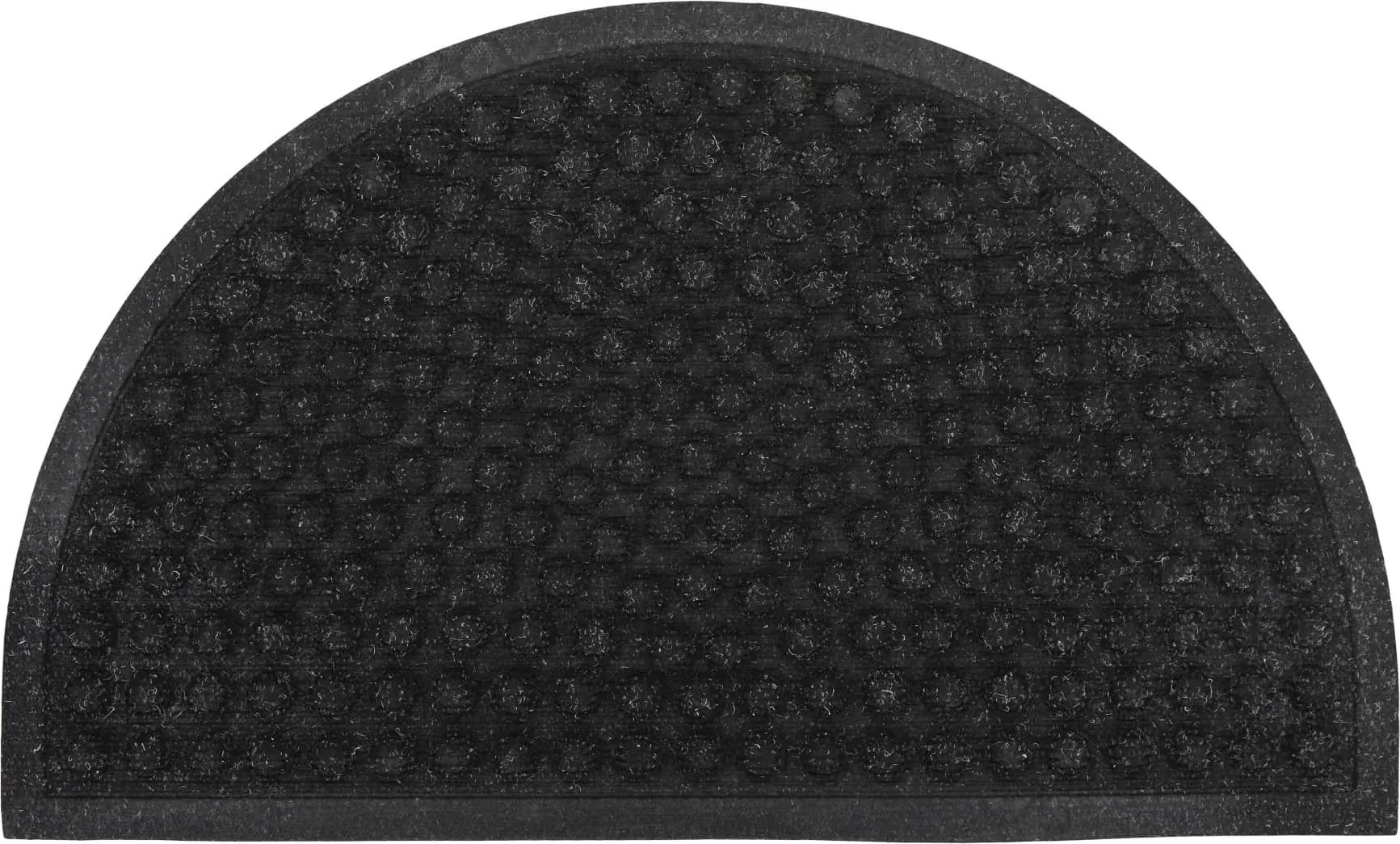 House Doctor Rohožka Half Round Black