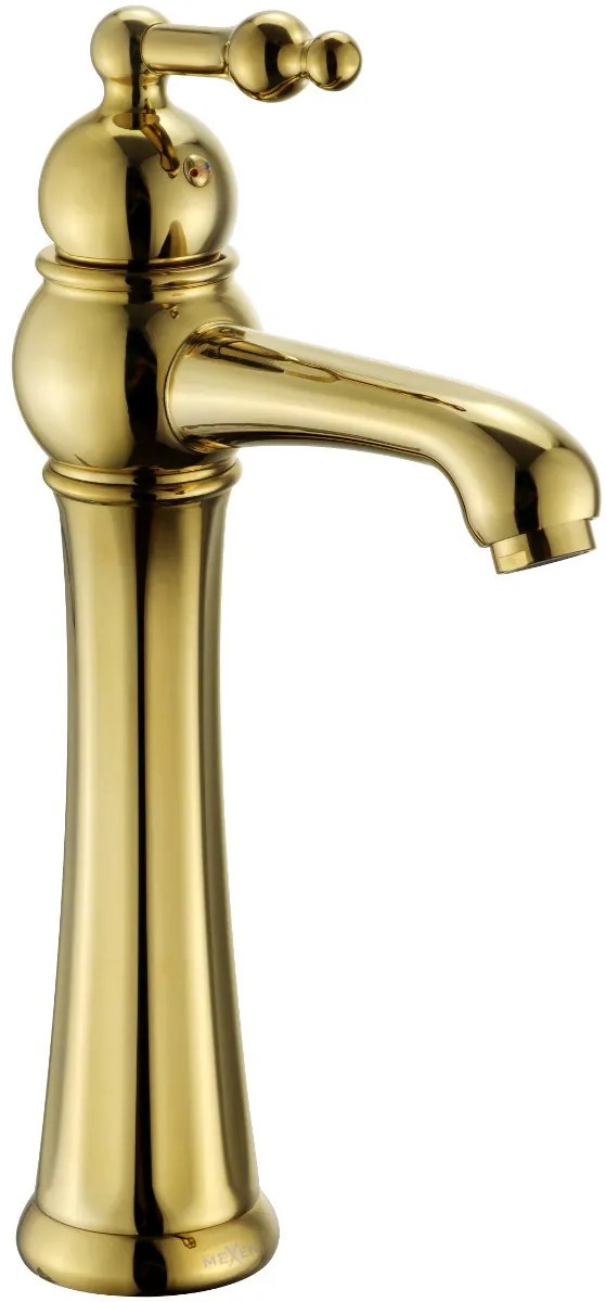 Mexen Retro - vysoká umývadlová batéria, zlatá, 73210-50