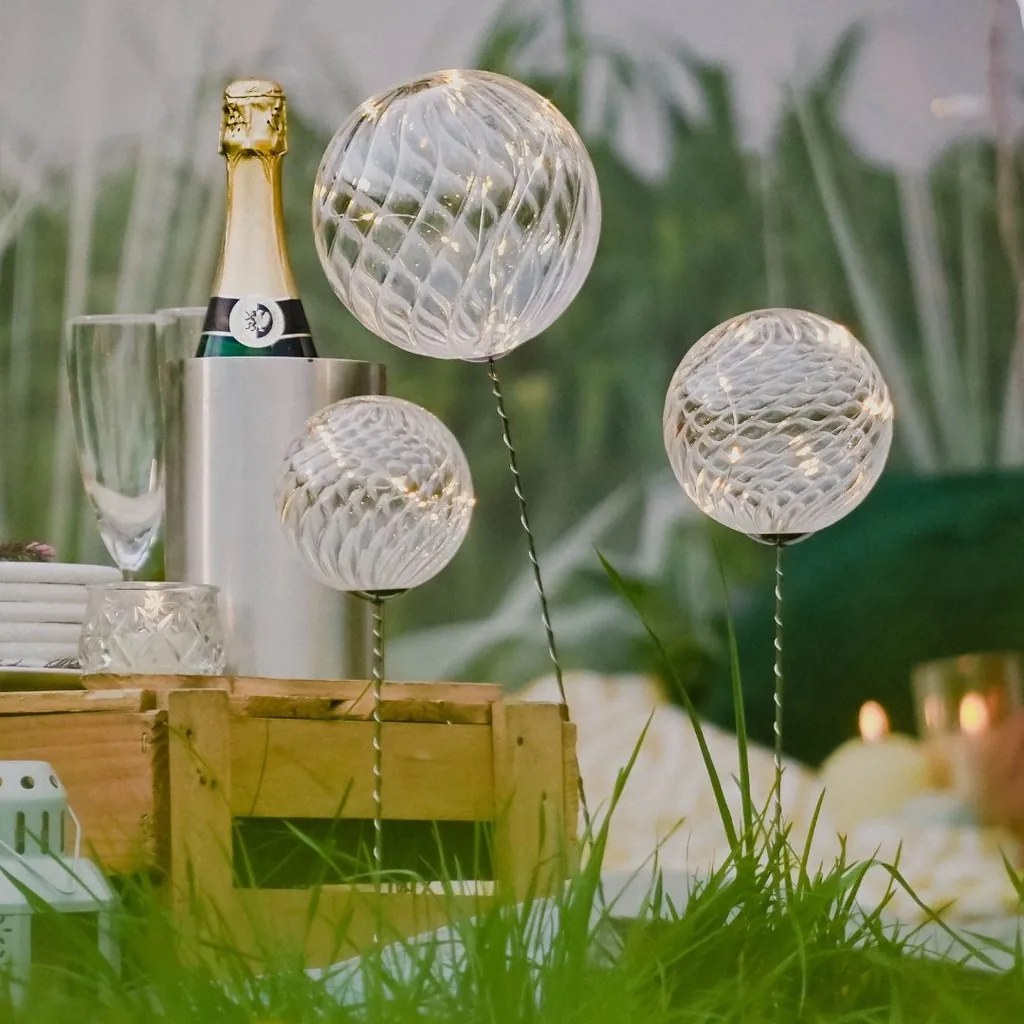 SIRIUS Trojica ľahkých guľôčok Mega, 41/47/58, číre