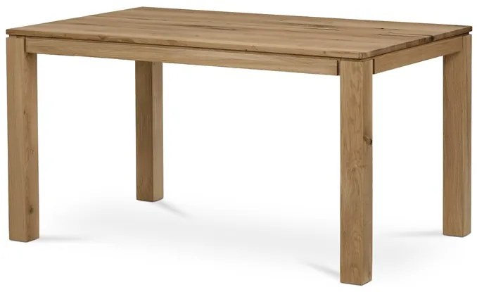 Autronic BONTEC Jedálenský stôl 140x80cm, masív, dub, DS-F140 DUB Farba: Prírodné