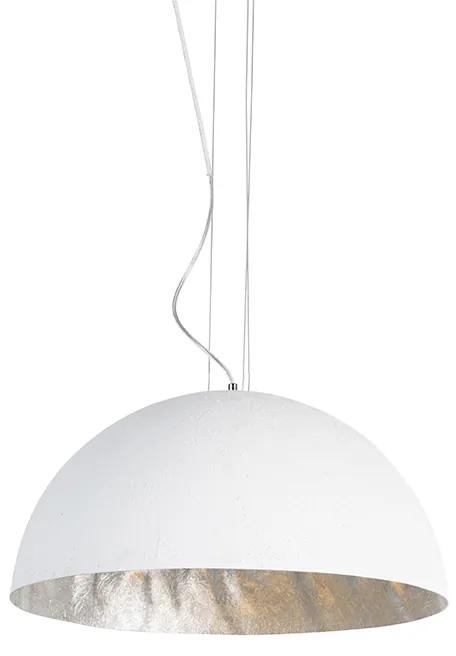 Moderné závesné svietidlo biele 50 cm - Magna
