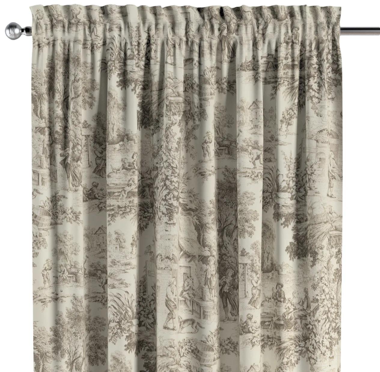 Záves s tunelom a volánom