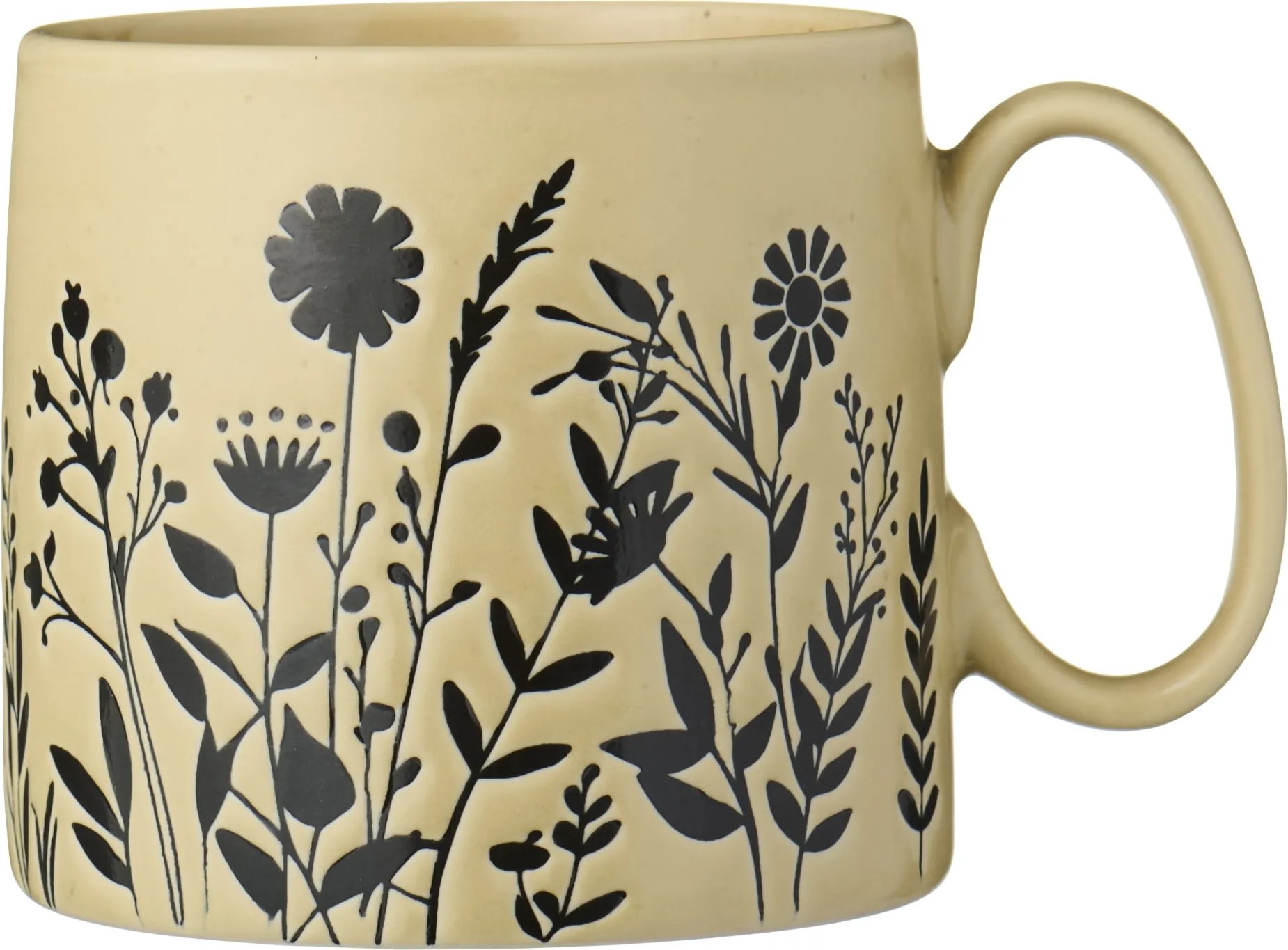 Ib Laursen Kameninový hrnček Wheat Straw flower silhouettes 300 ml