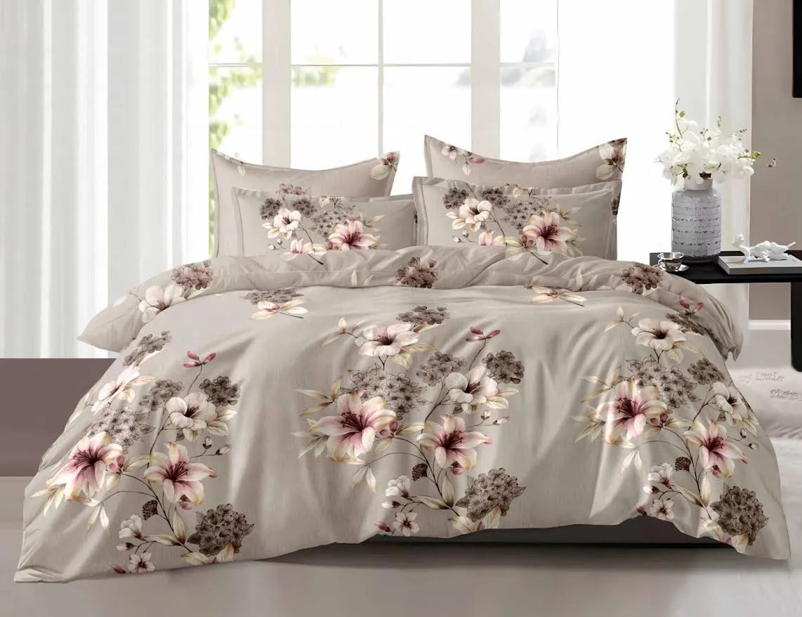 Obliečky Kvetinový vzor F Bavlna 7-dielna súprava